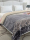Printed Double Bed 2 Ply, 1136 GSM Embossed Blanket for Heavy Winter - (Commander)