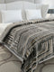 Printed Double Bed 1 Ply, 606 GSM Blanket for Mild Winter - (Denny PVC)
