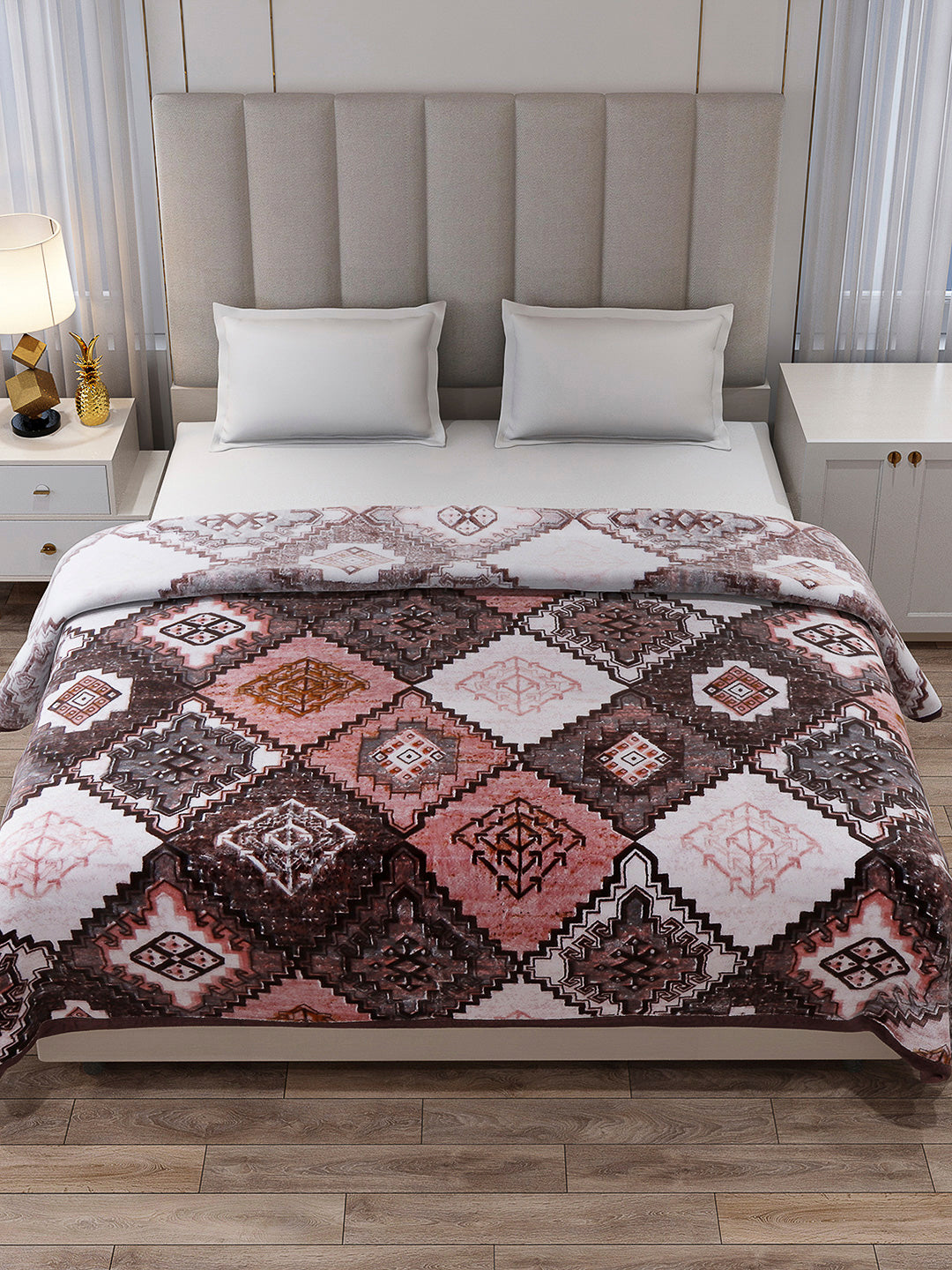 Printed Double Bed Blanket 1 Ply, 600 GSM, 3.2 kg (Denny)