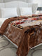 Printed Double Bed 2 Ply, 1042 GSM Cloudy Blanket for Heavy Winter - (Emilia)