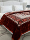 Printed Double Bed 2 Ply, 1042 GSM Cloudy Blanket for Heavy Winter - (Emilia)