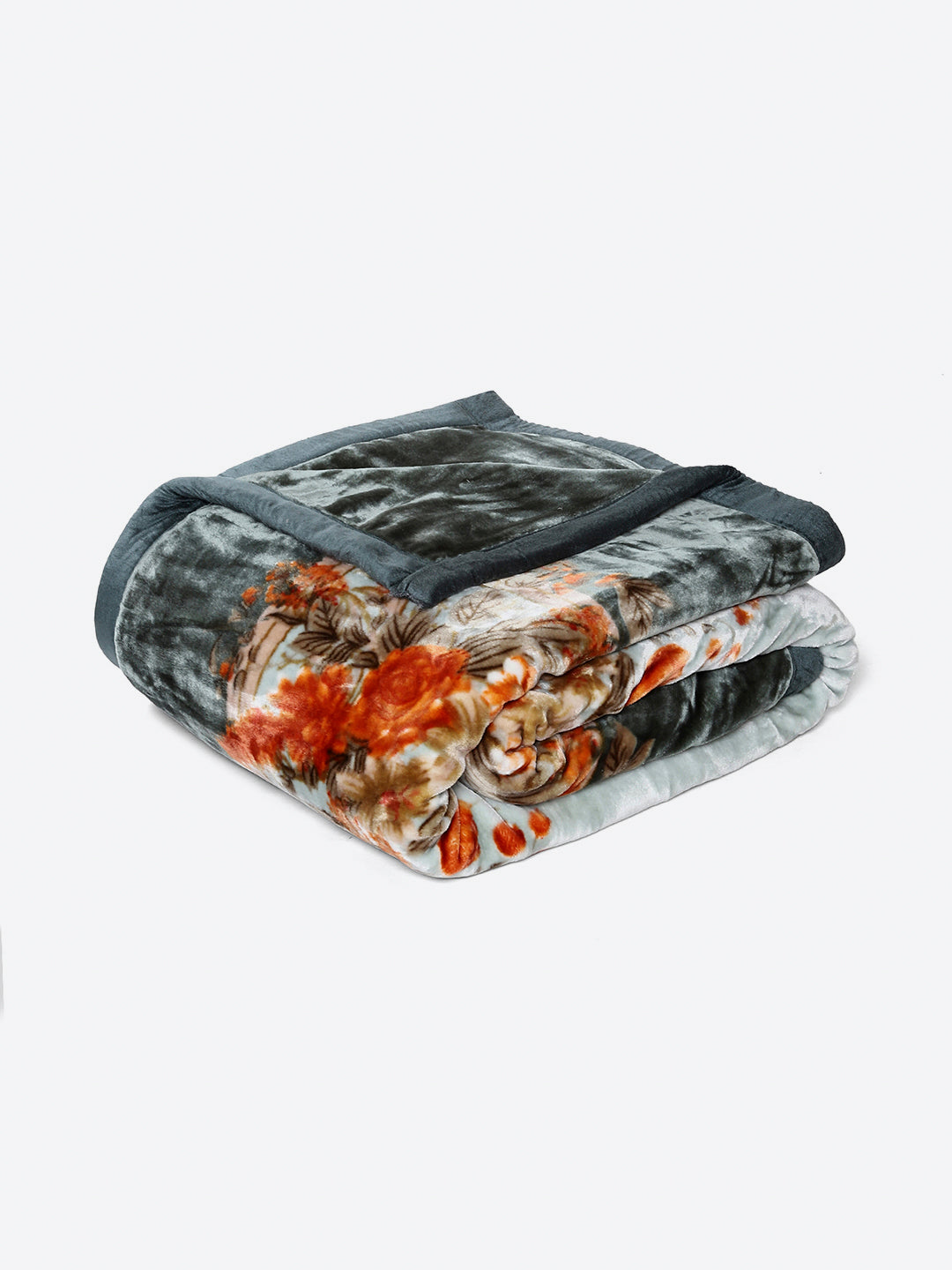 Printed Double Bed 2 Ply, 1042 GSM Blanket for Winter - (Emilia)