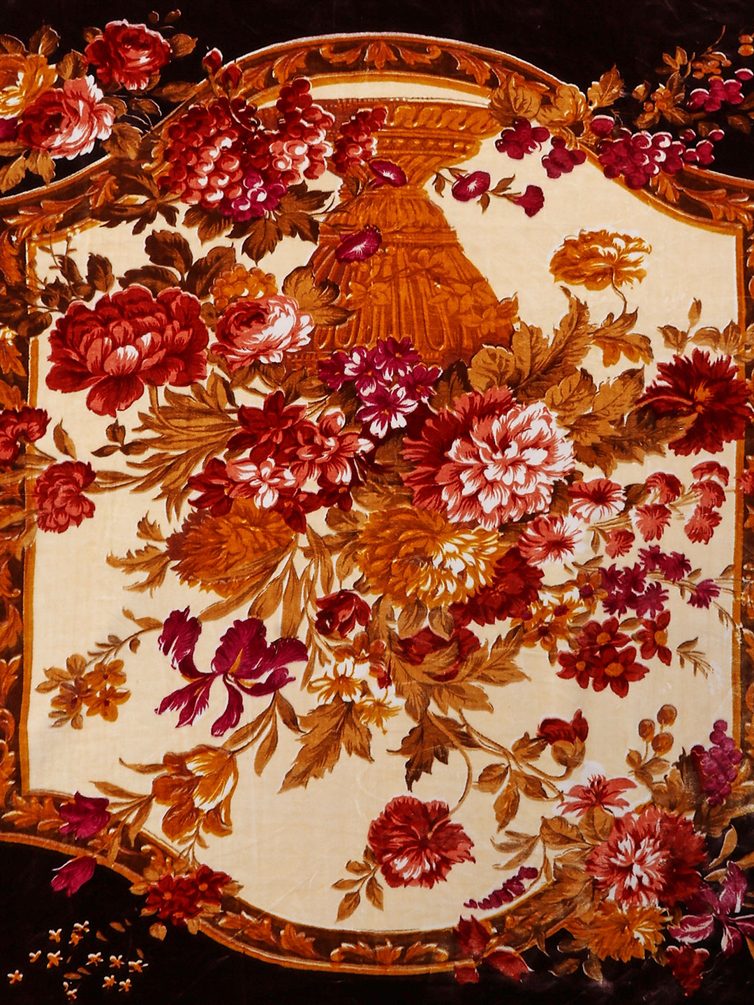 Printed Double Bed 2 Ply, 1042 GSM Blanket for Winter - (Emilia)