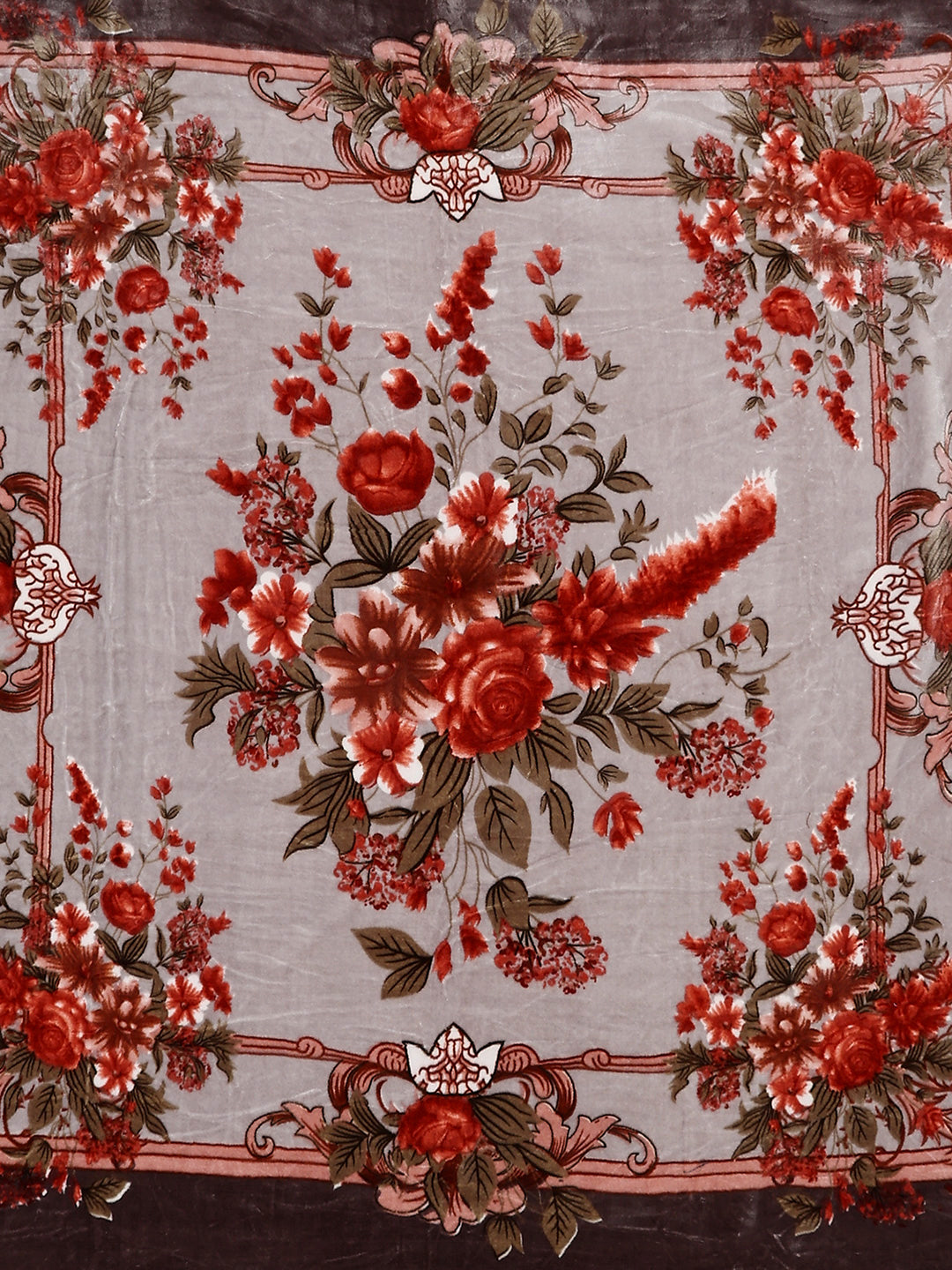 Printed Double Bed 2 Ply, 1042 GSM Blanket for Winter - (Emilia)