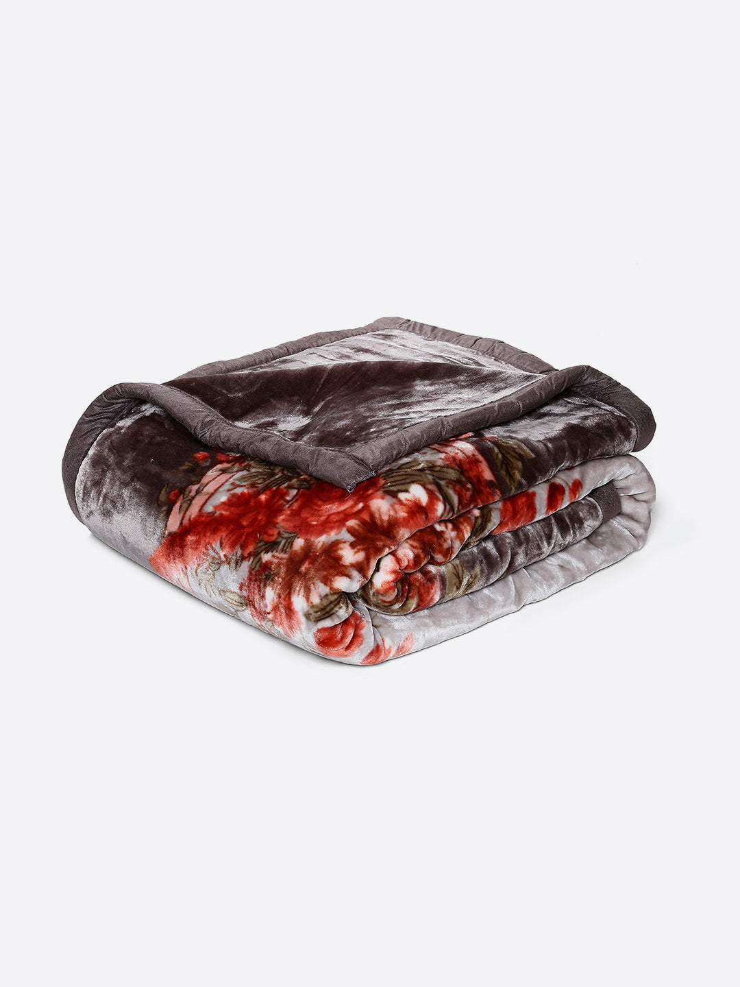 Printed Double Bed 2 Ply, 1042 GSM Blanket for Winter - (Emilia)