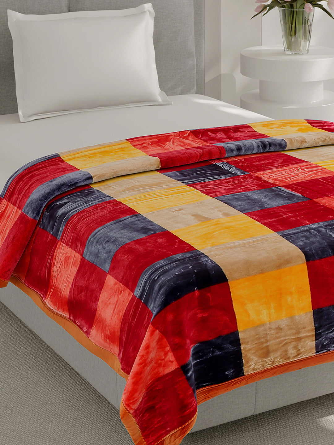 Printed Single Bed 2 Ply, 597 GSM Blanket for Heavy Winter - (Everest Plus)