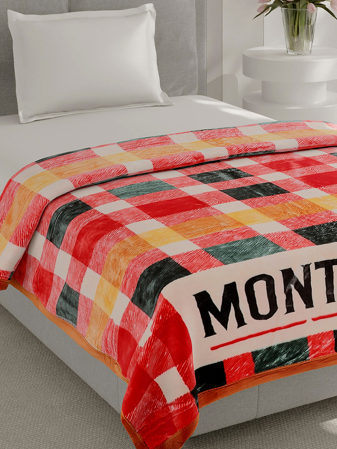 Printed Single Bed 2 Ply, 597 GSM Blanket for Heavy Winter - (Everest Plus)