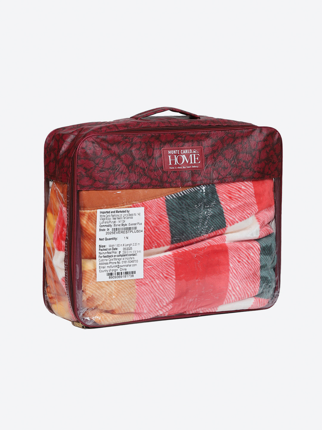 Printed Single Bed 2 Ply, 597 GSM Blanket for Heavy Winter - (Everest Plus)