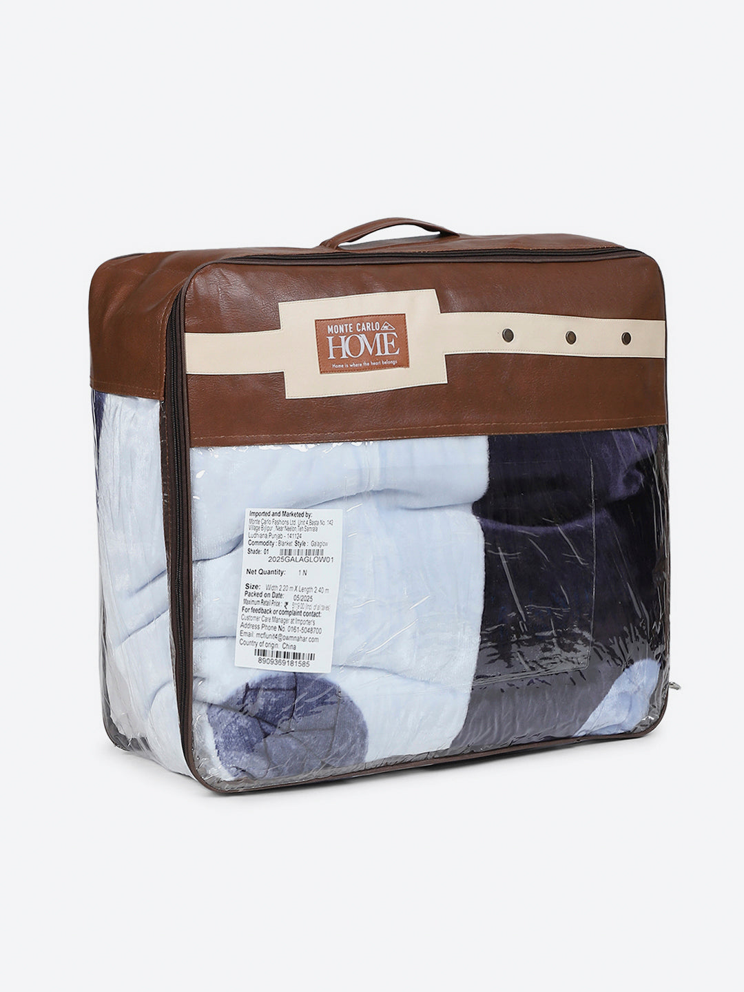 Printed Double Bed 3 Ply, 720 GSM Blanket for Heavy Winter - (Gala Glow)