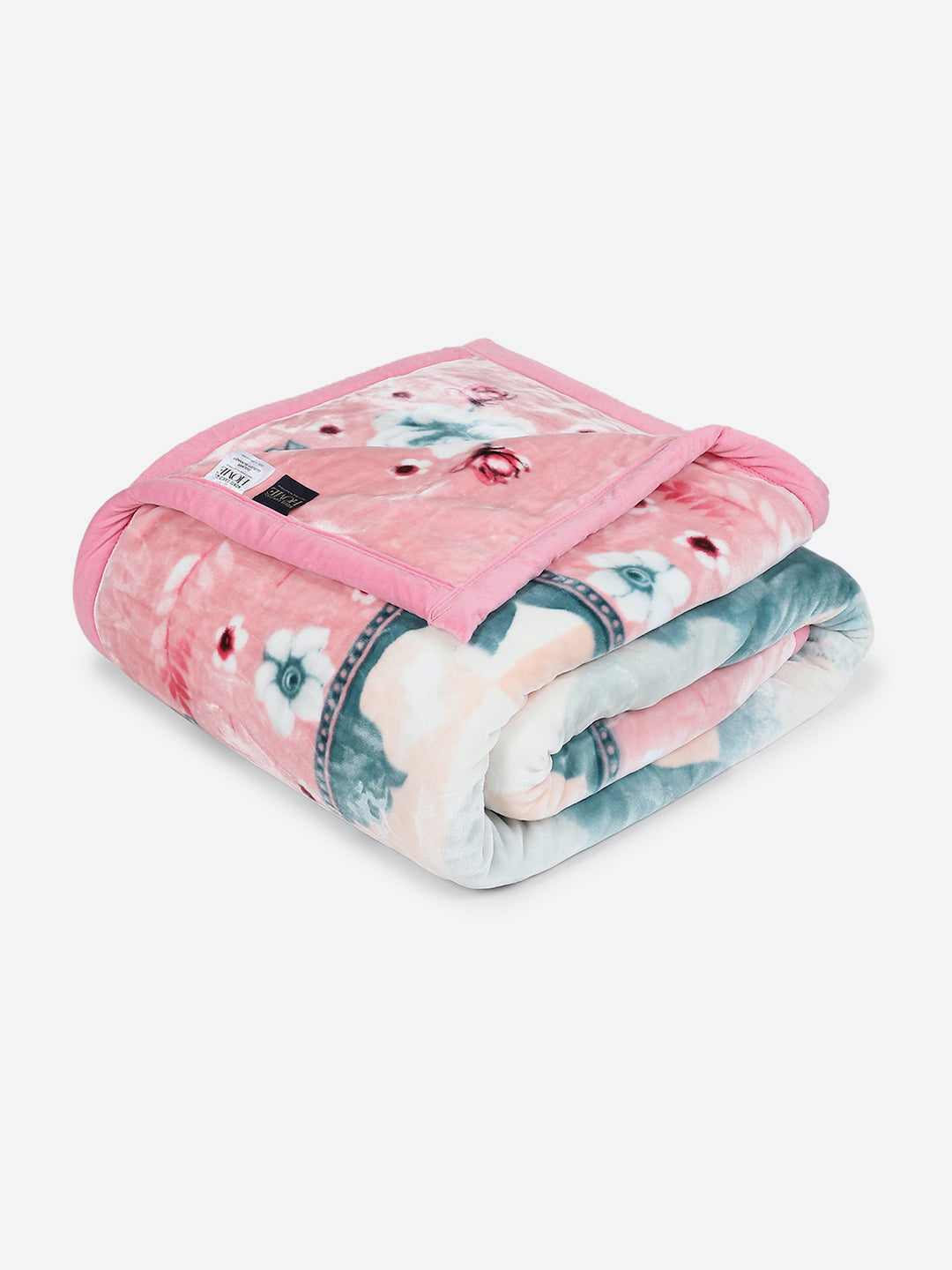 Printed Double Bed 3, 890 GSM Ply Blanket for Heavy Winter - (Gulnar)