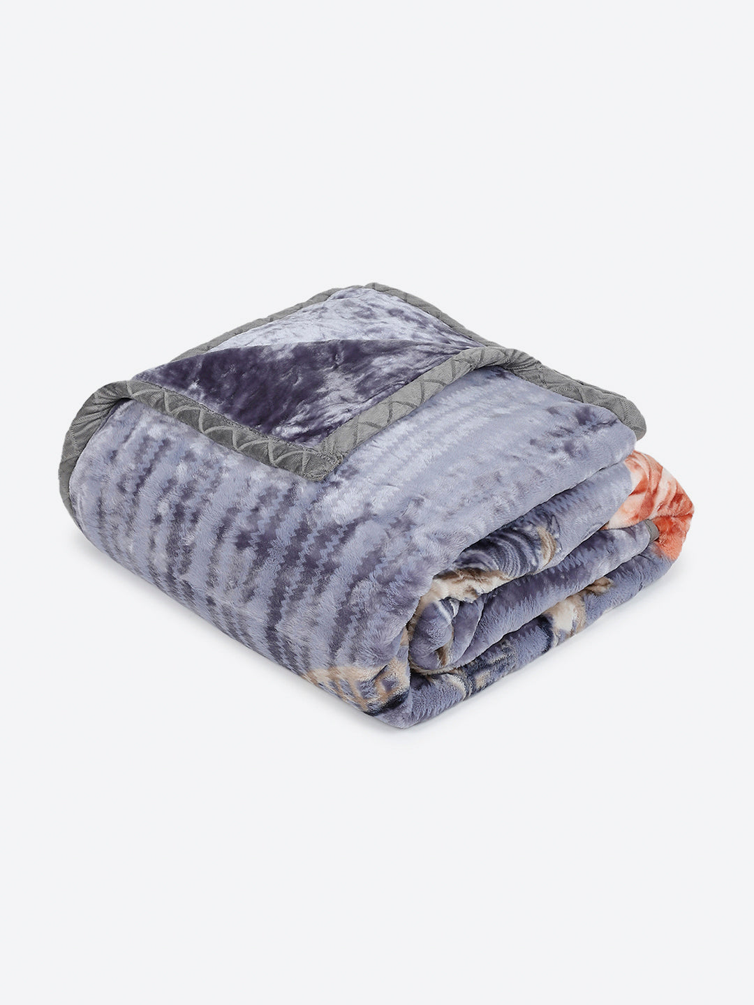 Printed Double Bed 2 Ply, 852 GSM Blanket for Heavy Winter - (Marshal)