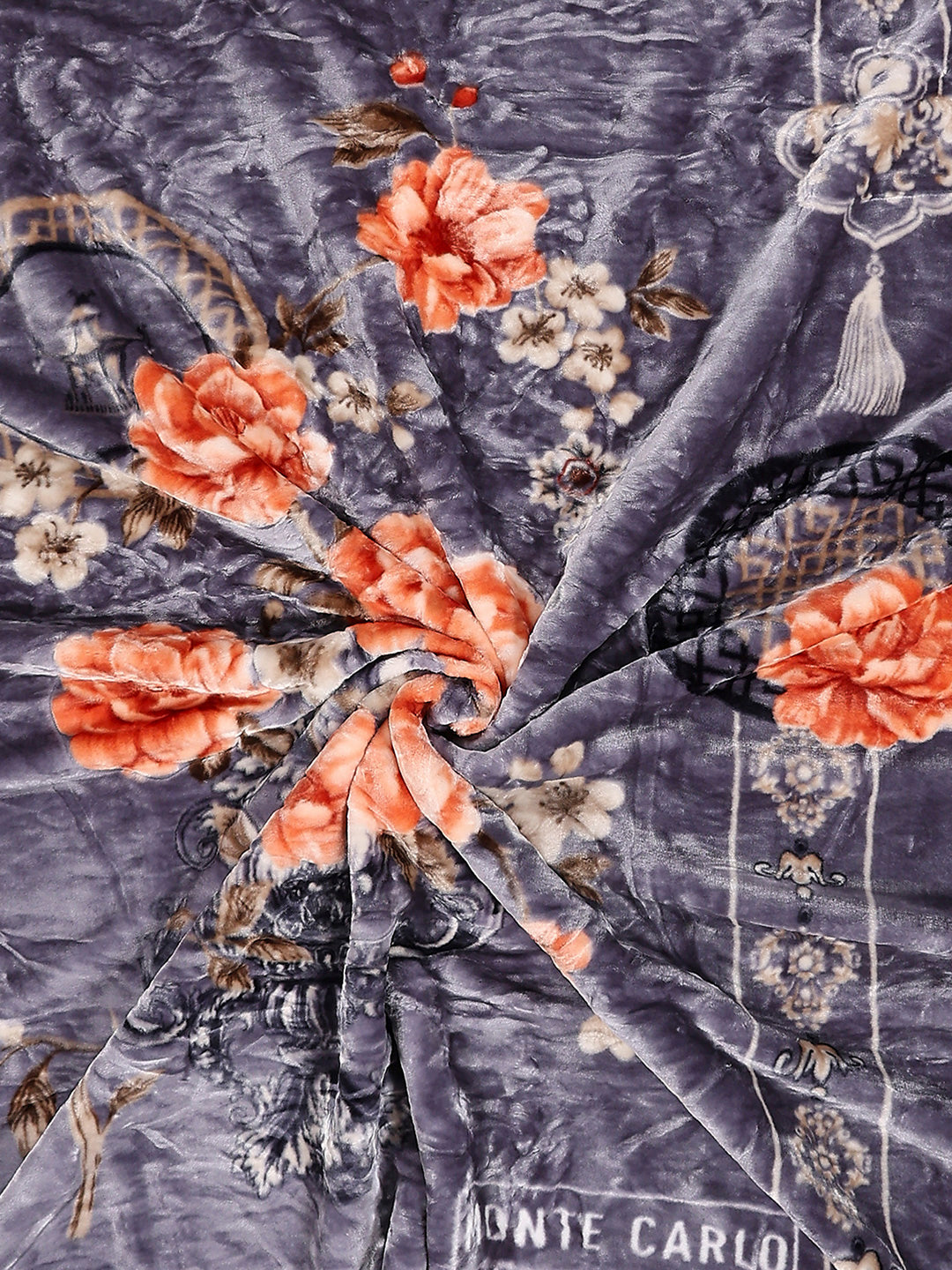 Printed Double Bed 2 Ply, 852 GSM Blanket for Heavy Winter - (Marshal)