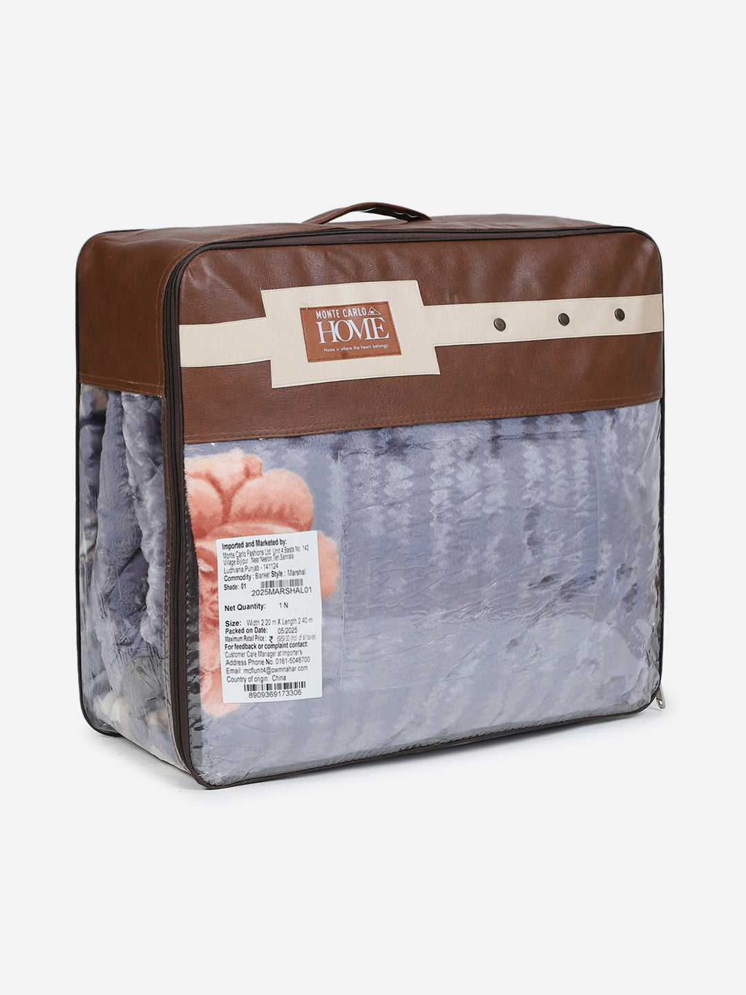 Printed Double Bed 2 Ply, 852 GSM Blanket for Heavy Winter - (Marshal)