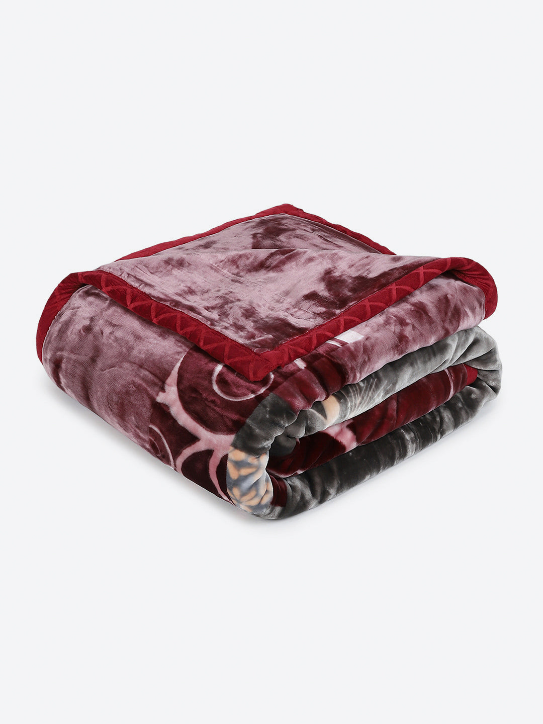 Printed Double Bed 2 Ply, 1136 GSM Blanket for Heavy Winter - (Monarch)