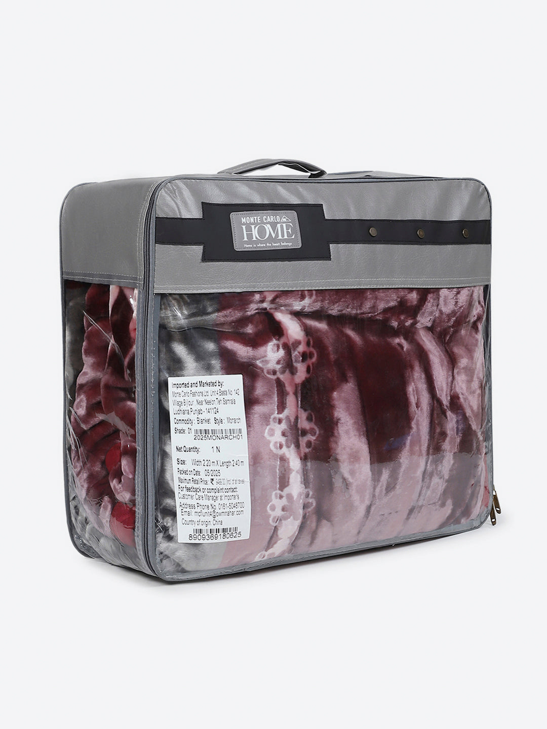 Printed Double Bed 2 Ply, 1136 GSM Blanket for Heavy Winter - (Monarch)
