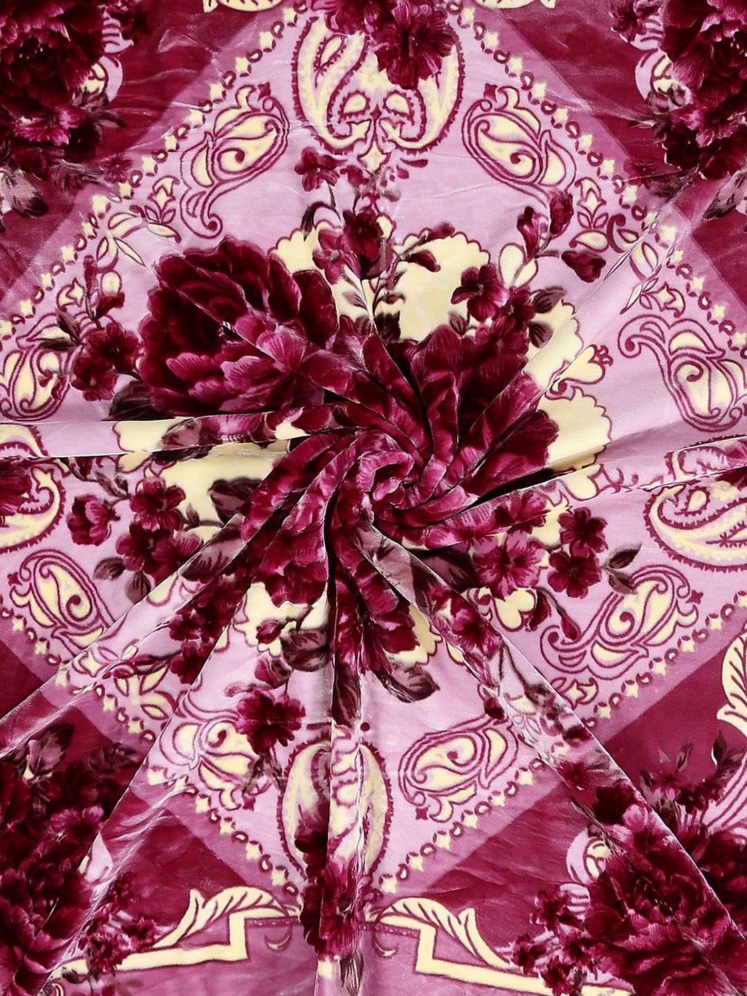 Printed Double Bed 2 Ply, 1136 GSM Blanket for Heavy Winter - (Monarch)