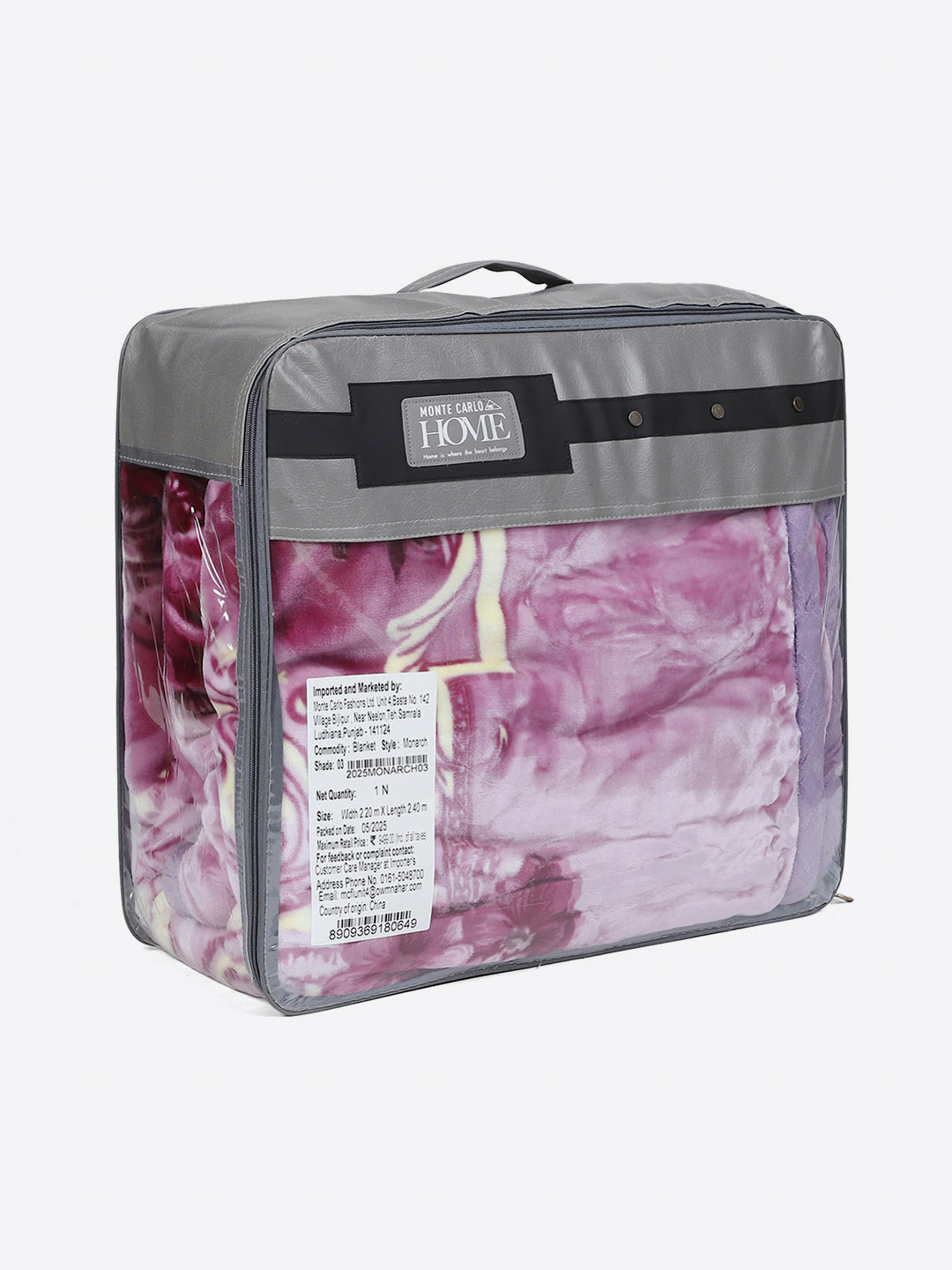 Printed Double Bed 2 Ply, 1136 GSM Blanket for Heavy Winter - (Monarch)