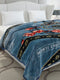 Printed Double Bed 2 Ply, 1136 GSM Blanket for Heavy Winter - (Monarch)