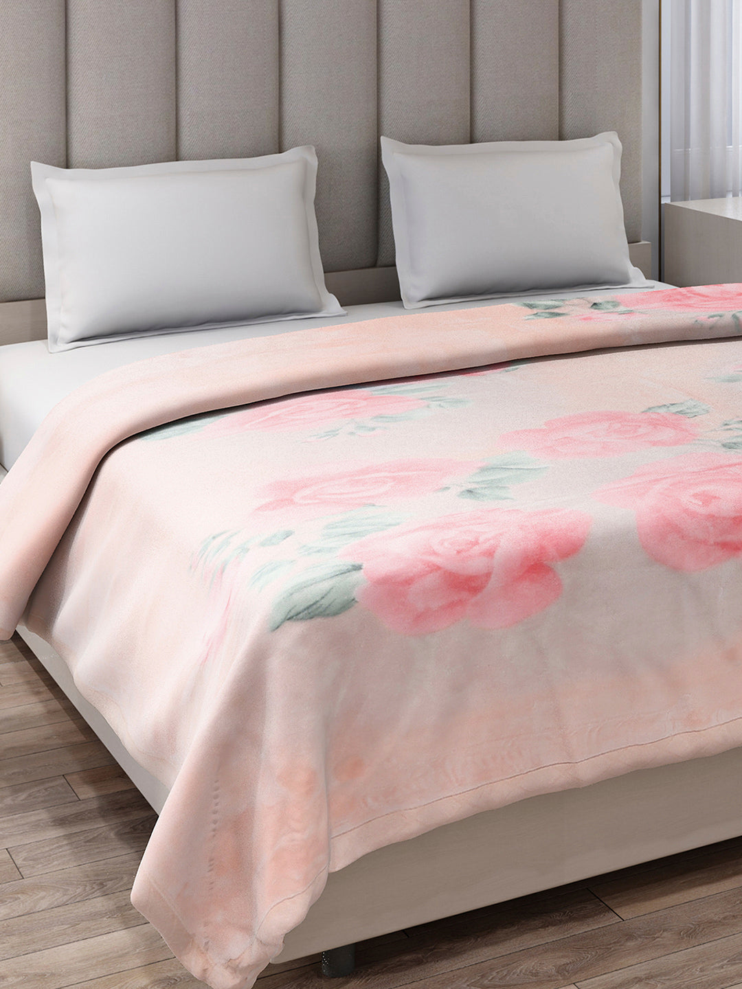 Printed Double Bed 2 Ply, 871 GSM Blanket for Heavy Winter - (Moon Valley Plus)