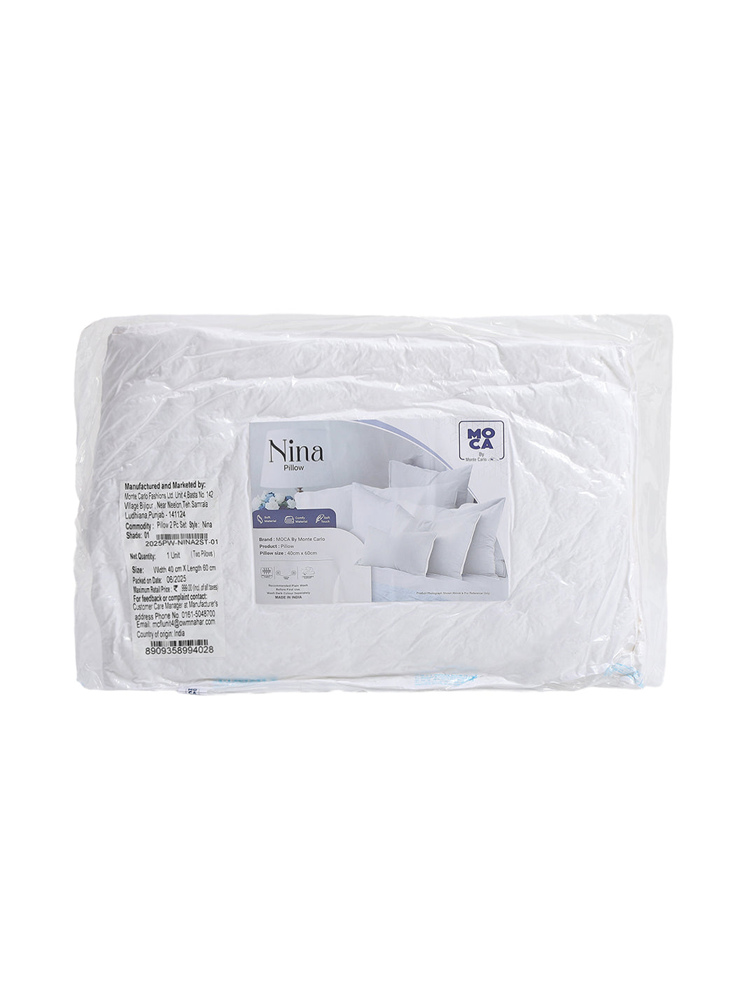 Moca by Monte Carlo Microfibre Sleeping Pillow (Pack of 2)