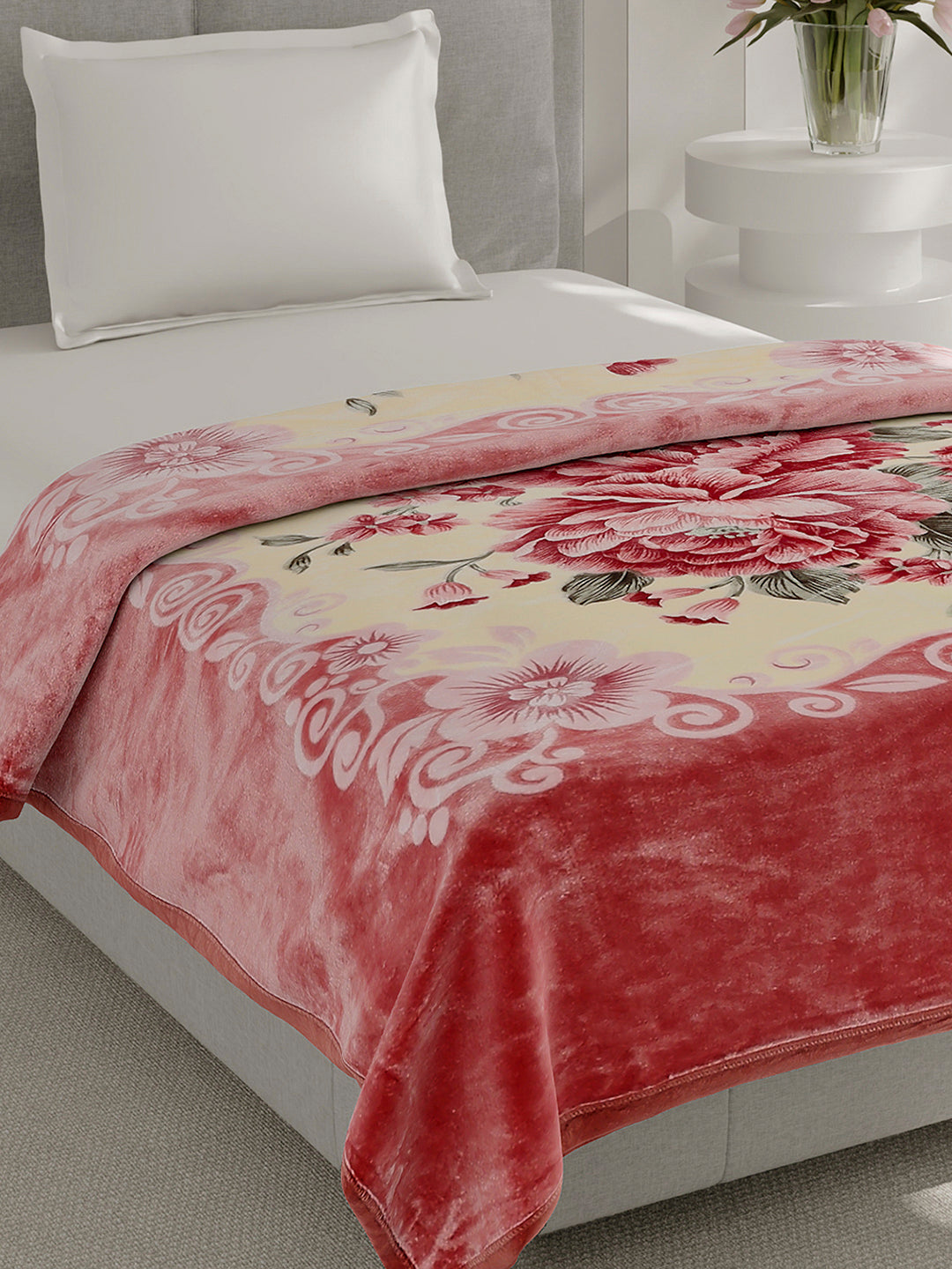 Printed Single Bed 1 Ply Super Soft Blanket for Heavy Winter - (Relation Plus)