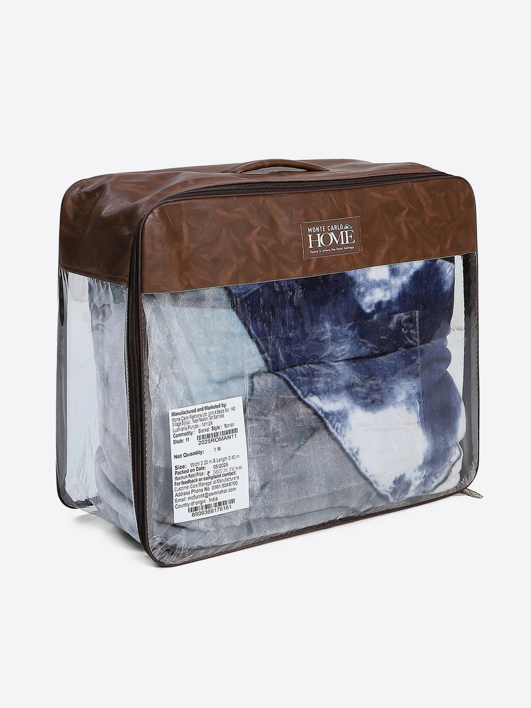 Printed Double Bed Blanket 1 Ply, 550 GSM, 2.9 kg (Roman)