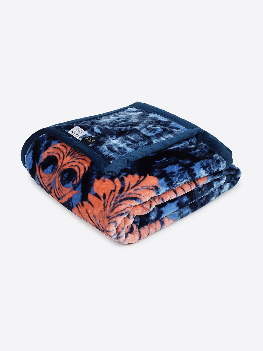 Printed Double Bed 1 Ply, 549 GSM Blanket for Mild Winter - (Roman Box)