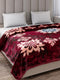 Printed Double Bed 1 Ply, 549 GSM Blanket for Mild Winter - (Roman Box)