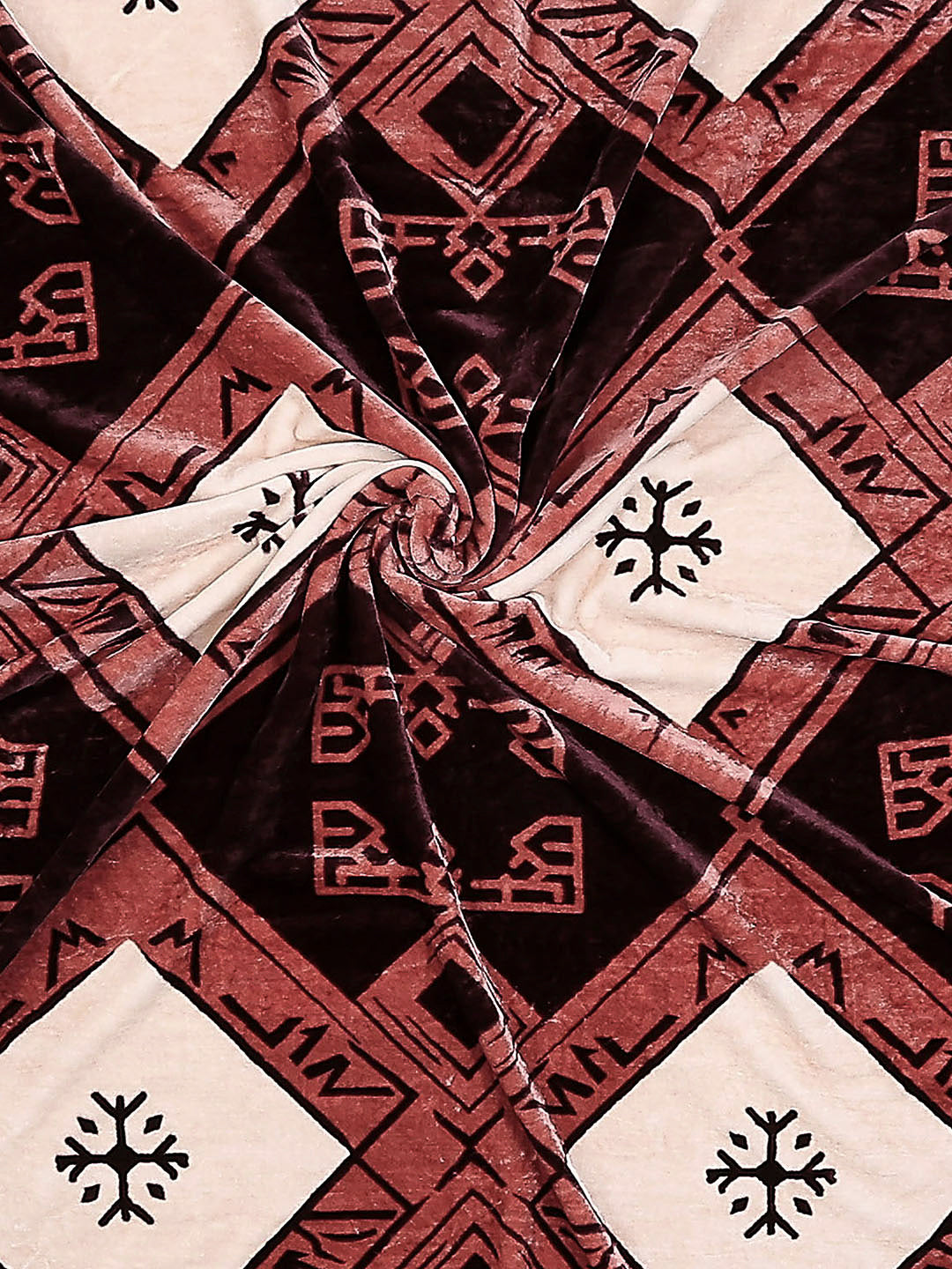 Printed Double Bed Blanket 1 Ply, 550 GSM, 2.9 kg (Roman)
