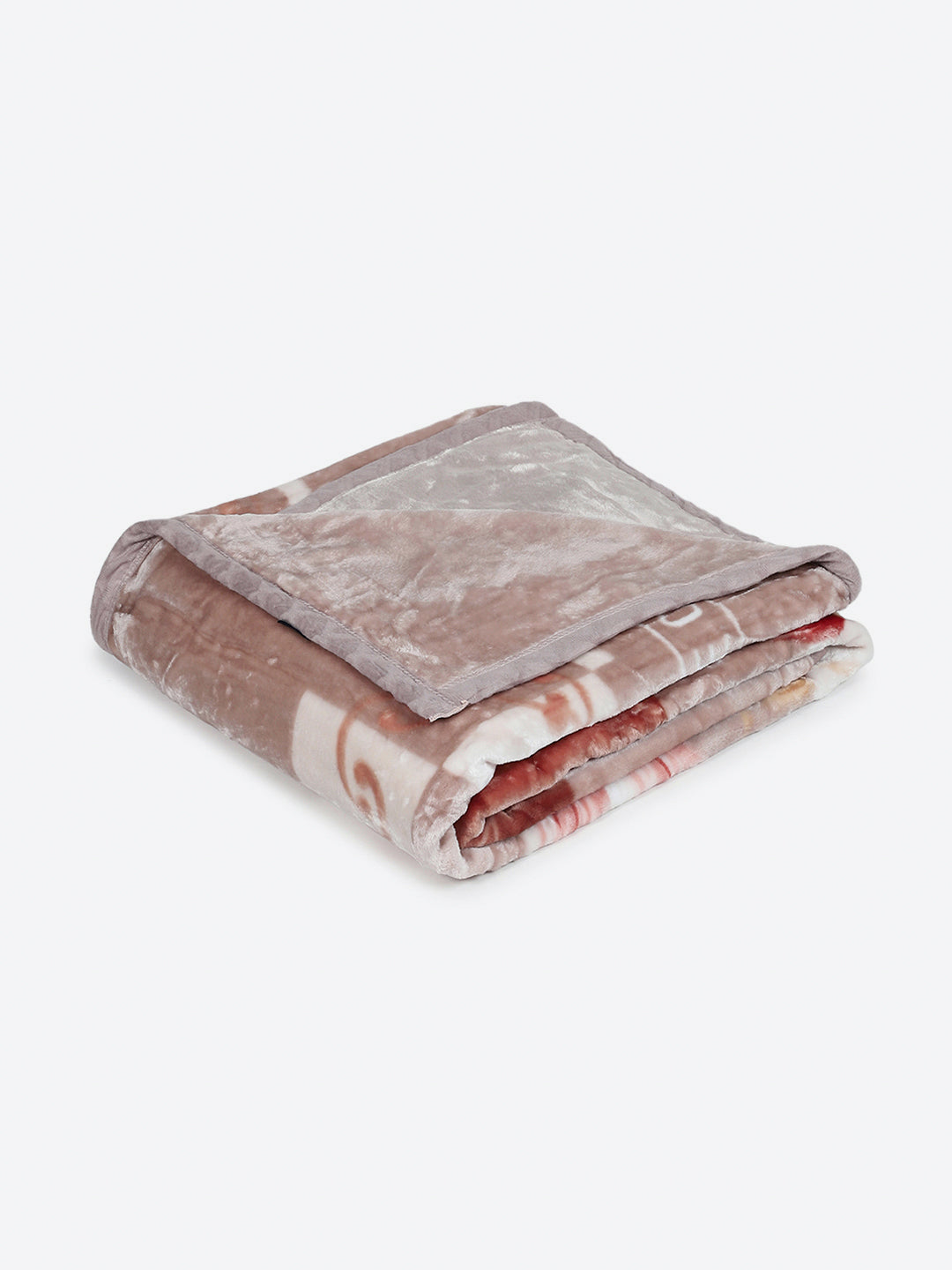 Printed Double Bed 1 Ply, 530 GSM Super Soft Blanket for Mild Winter - (Roman Plus)