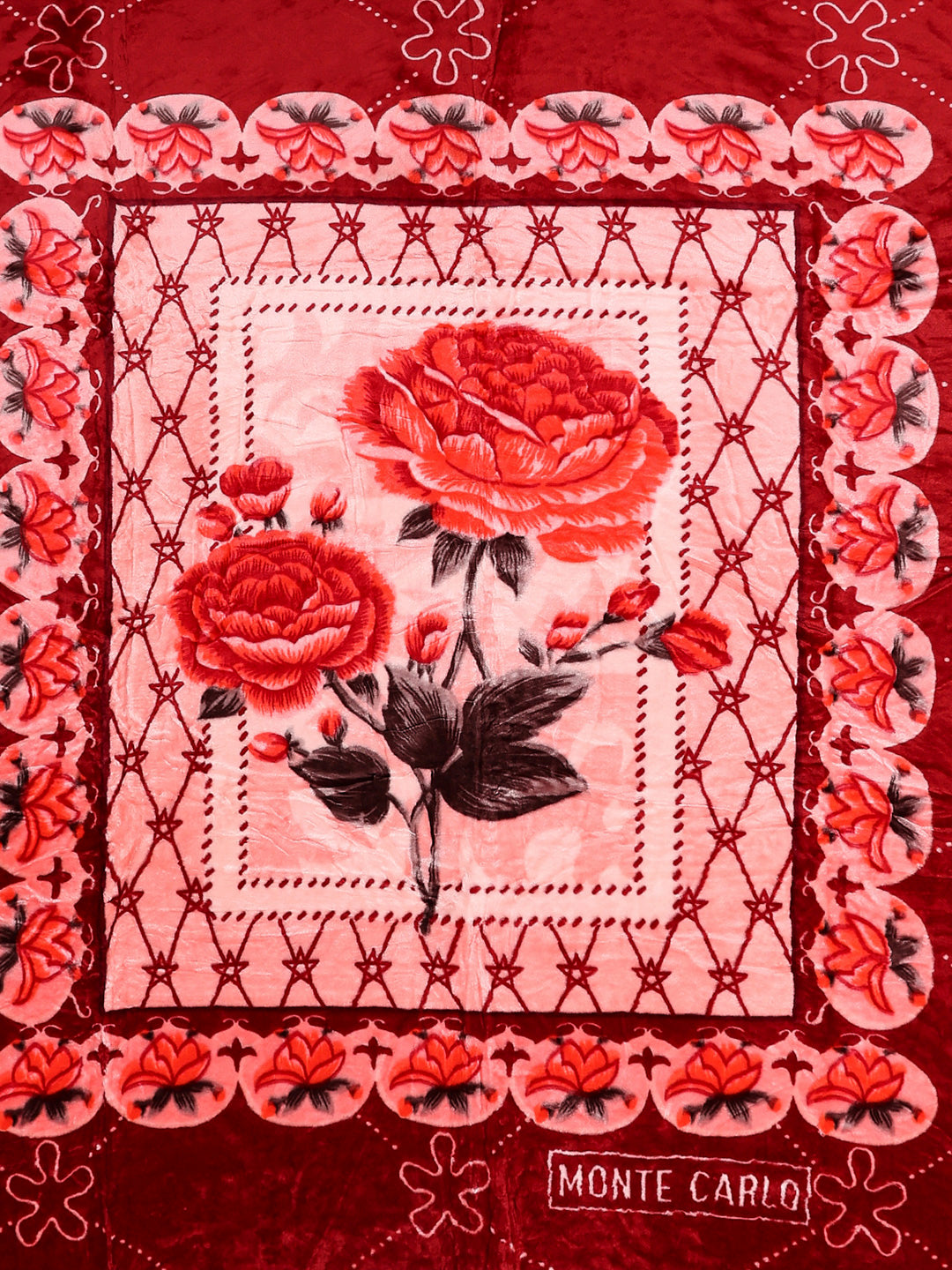Printed Double Bed 1 Ply, 530 GSM Super Soft Blanket for Mild Winter - (Roman Plus)