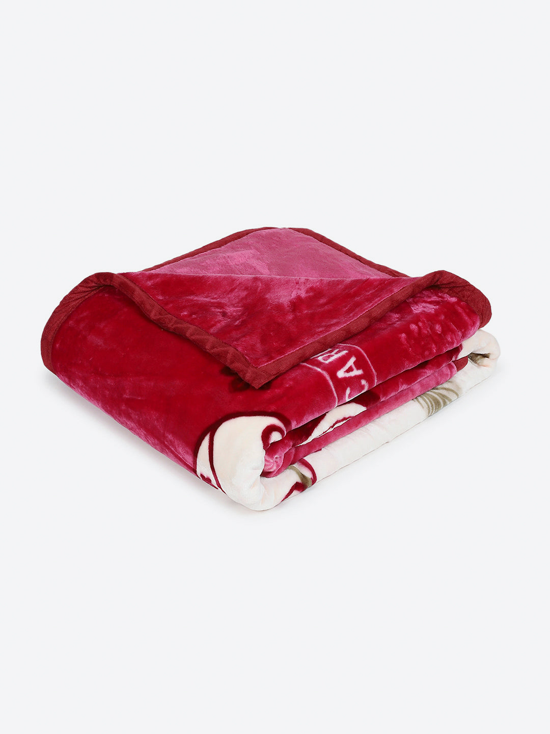Printed Double Bed 1 Ply, 530 GSM Super Soft Blanket for Mild Winter - (Roman Plus)