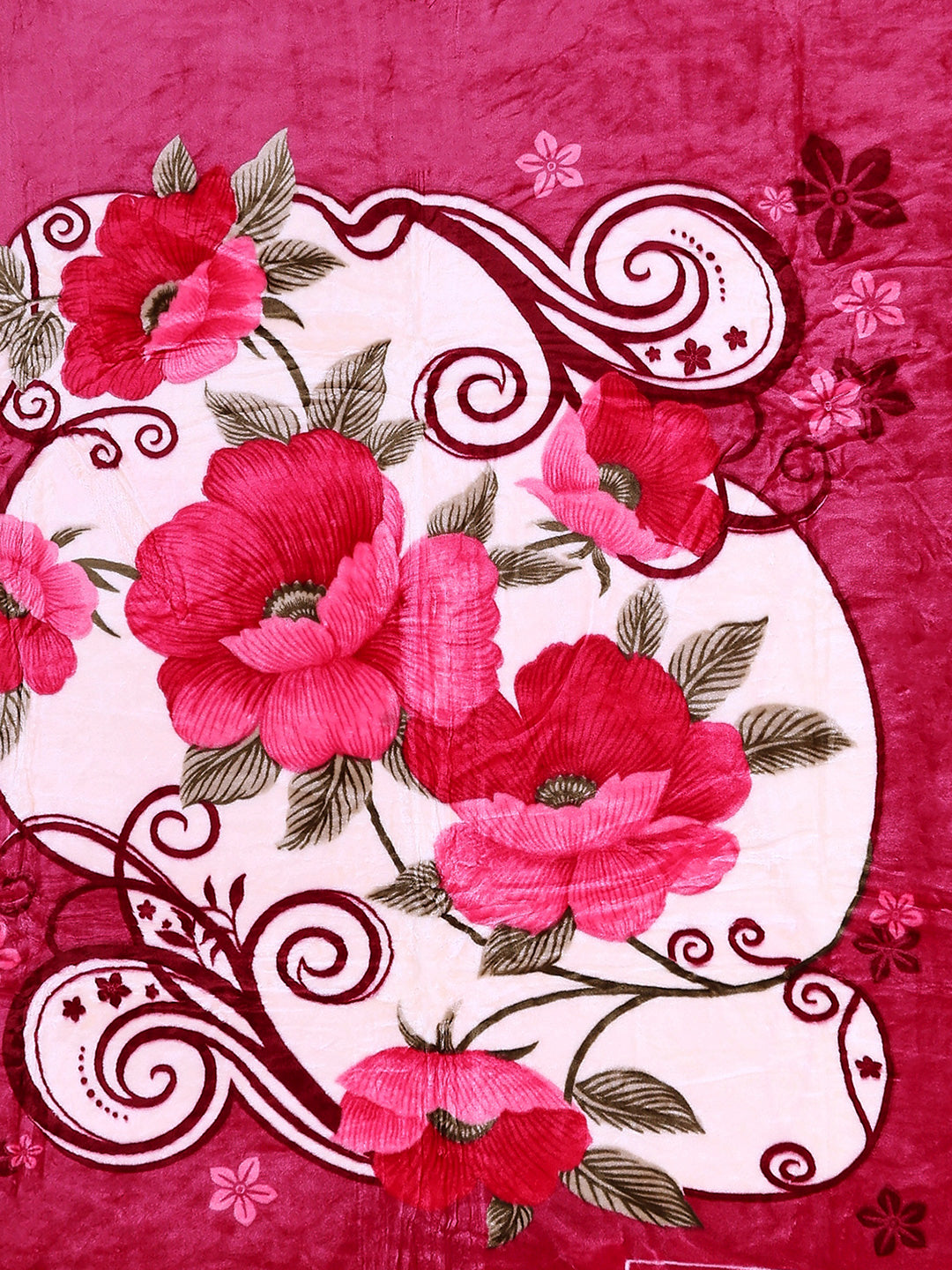 Printed Double Bed 1 Ply, 530 GSM Super Soft Blanket for Mild Winter - (Roman Plus)