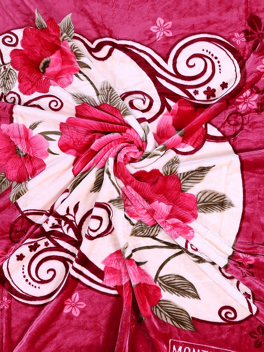 Printed Double Bed 1 Ply, 530 GSM Super Soft Blanket for Mild Winter - (Roman Plus)