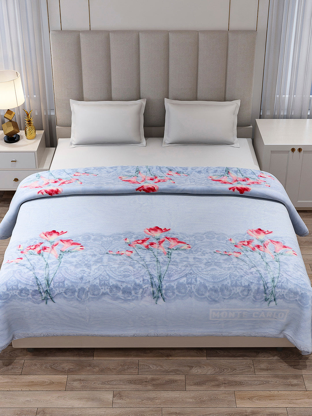 Printed Double Bed Reversible Blanket 2 Ply, 570 GSM, 3 kg (Royalgold Plus)