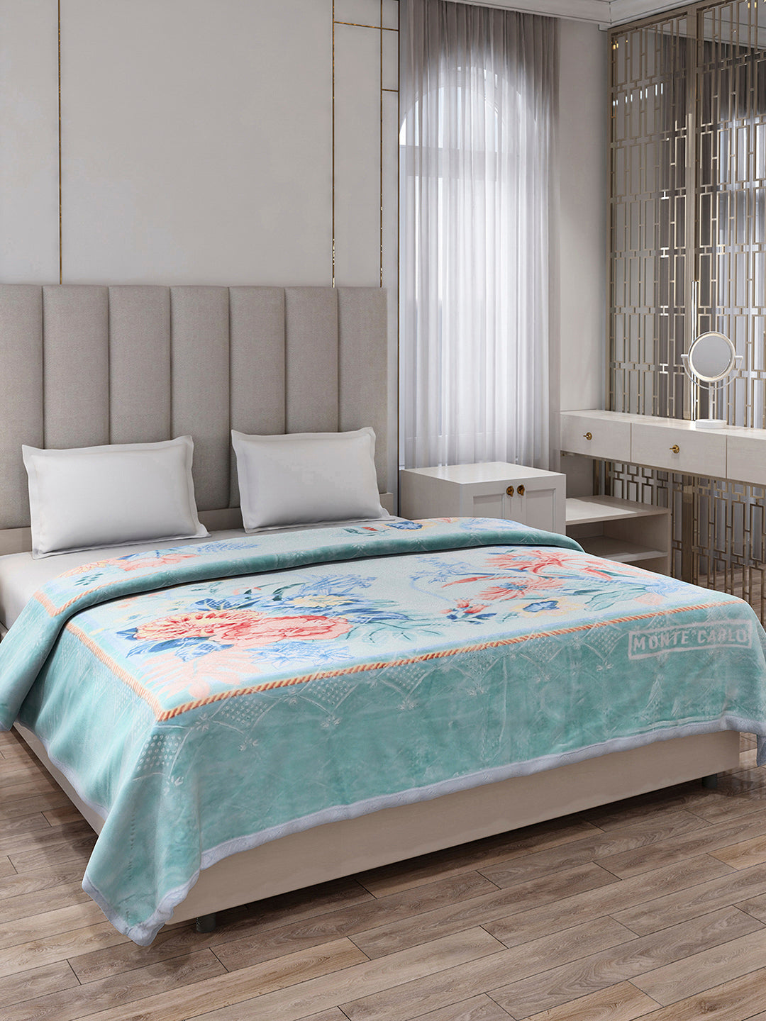Printed Double Bed 1136 GSM Blanket for Heavy Winter - (Shahenshan BL)