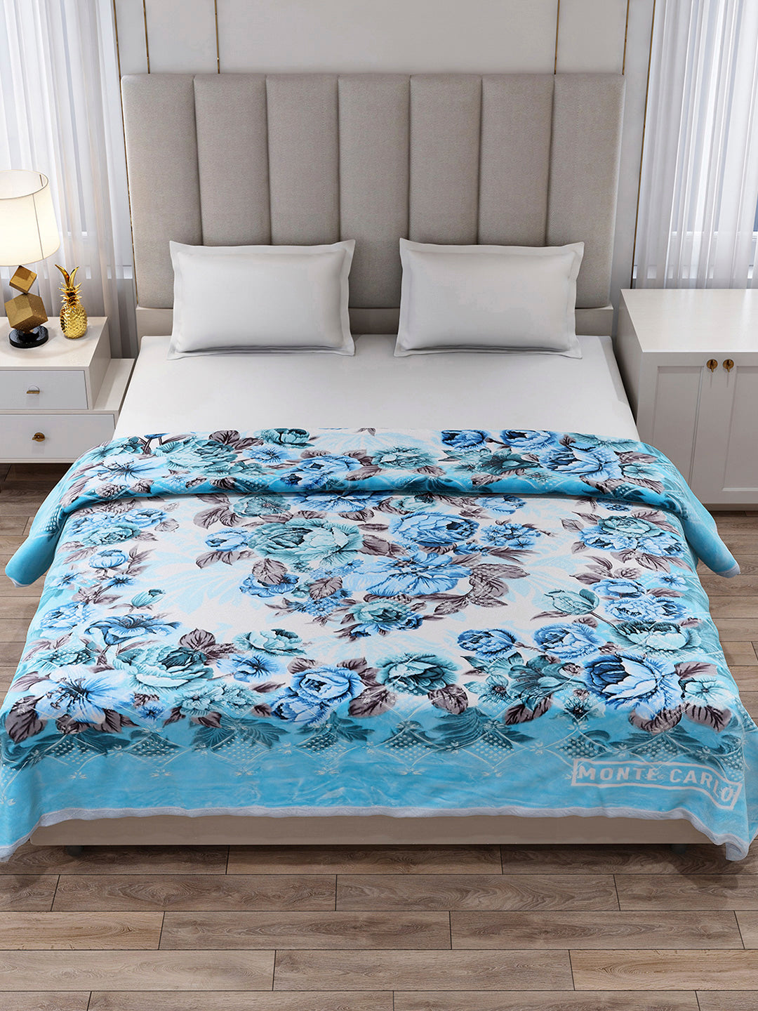 Printed Double Bed 1136 GSM Blanket for Heavy Winter - (Shahenshan BL)