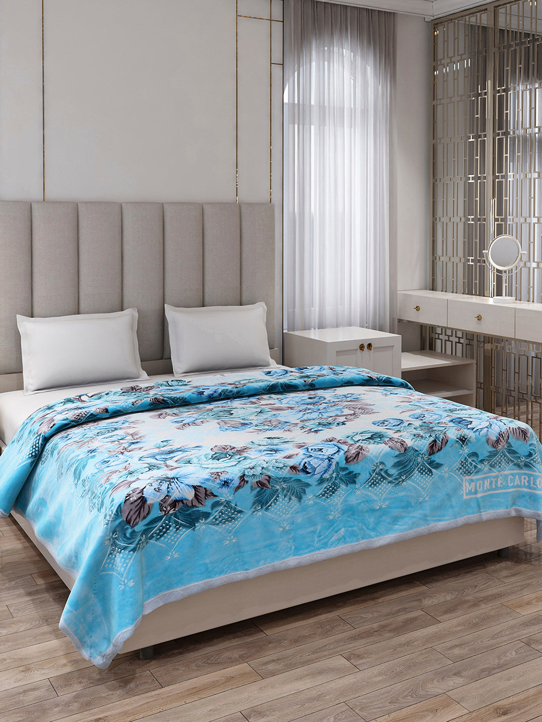 Printed Double Bed 1136 GSM Blanket for Heavy Winter - (Shahenshan BL)