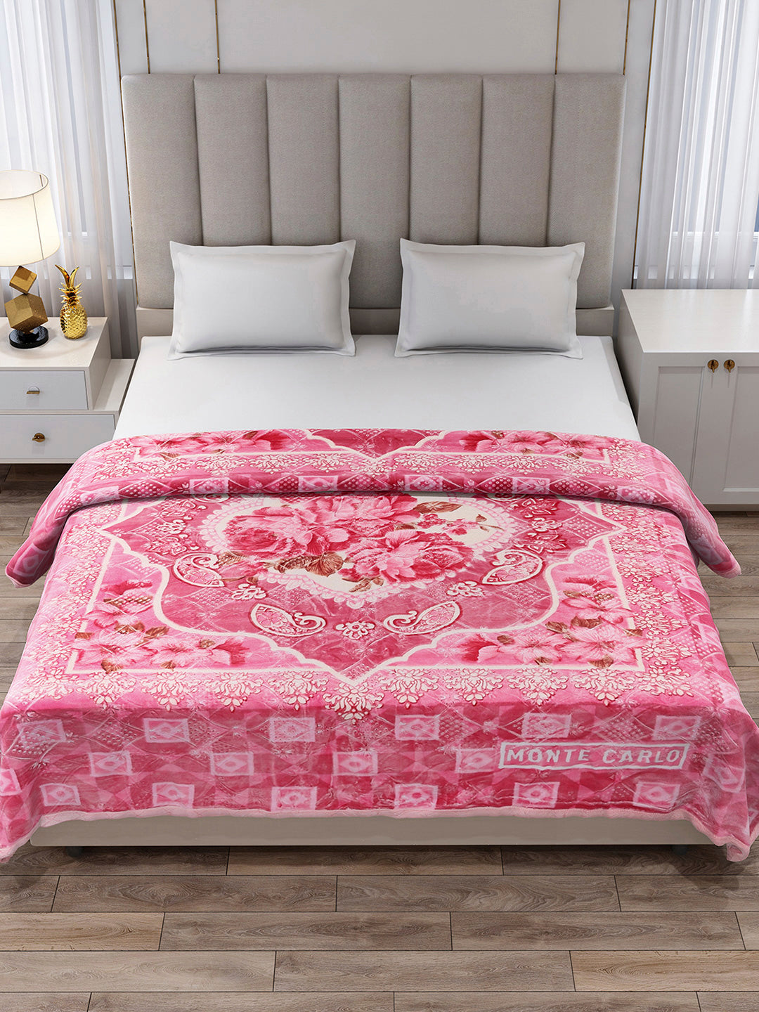 Printed Double Bed 1136 GSM Blanket for Heavy Winter - (Shahenshan BL)