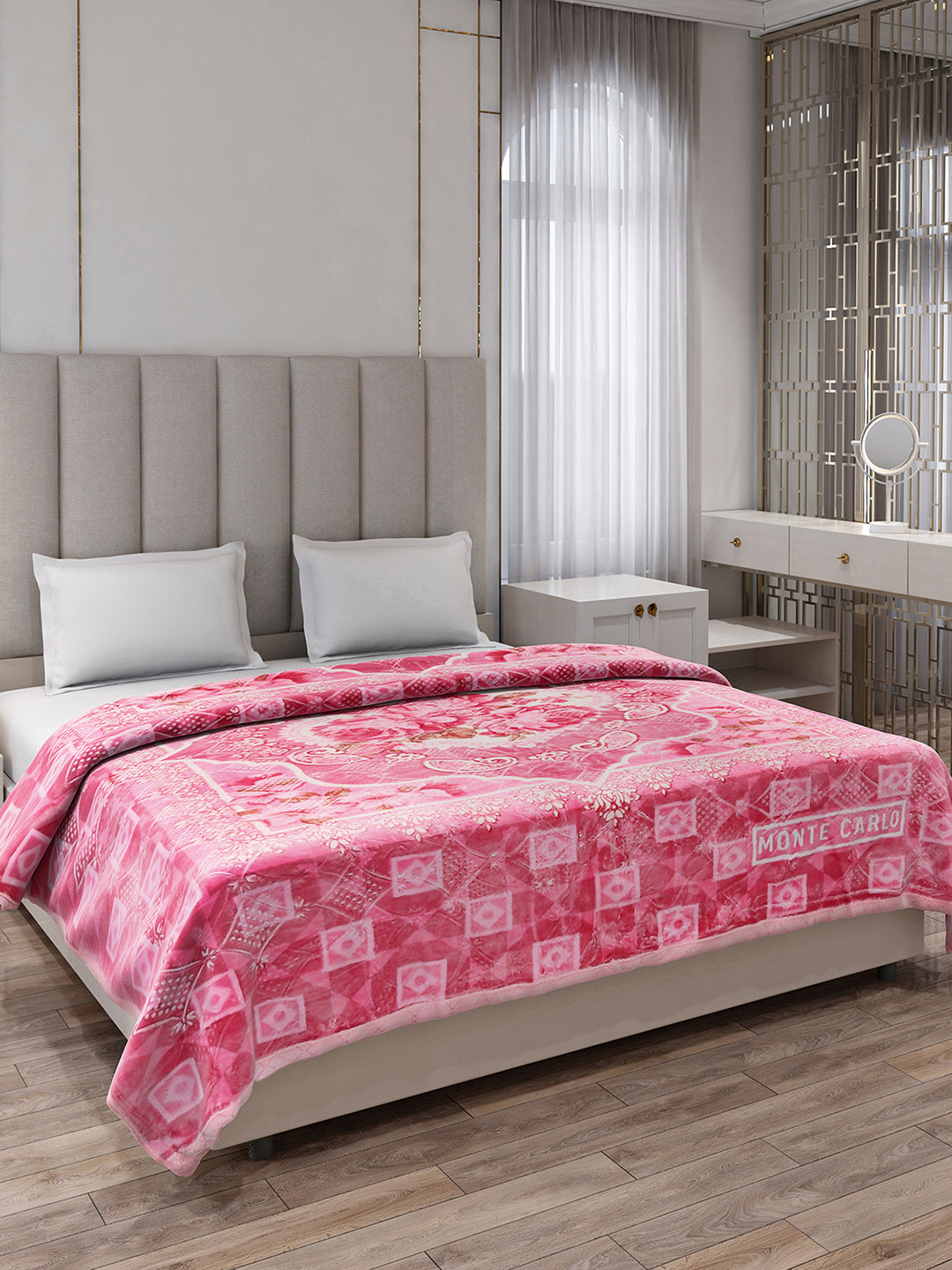Printed Double Bed 1136 GSM Blanket for Heavy Winter - (Shahenshan BL)