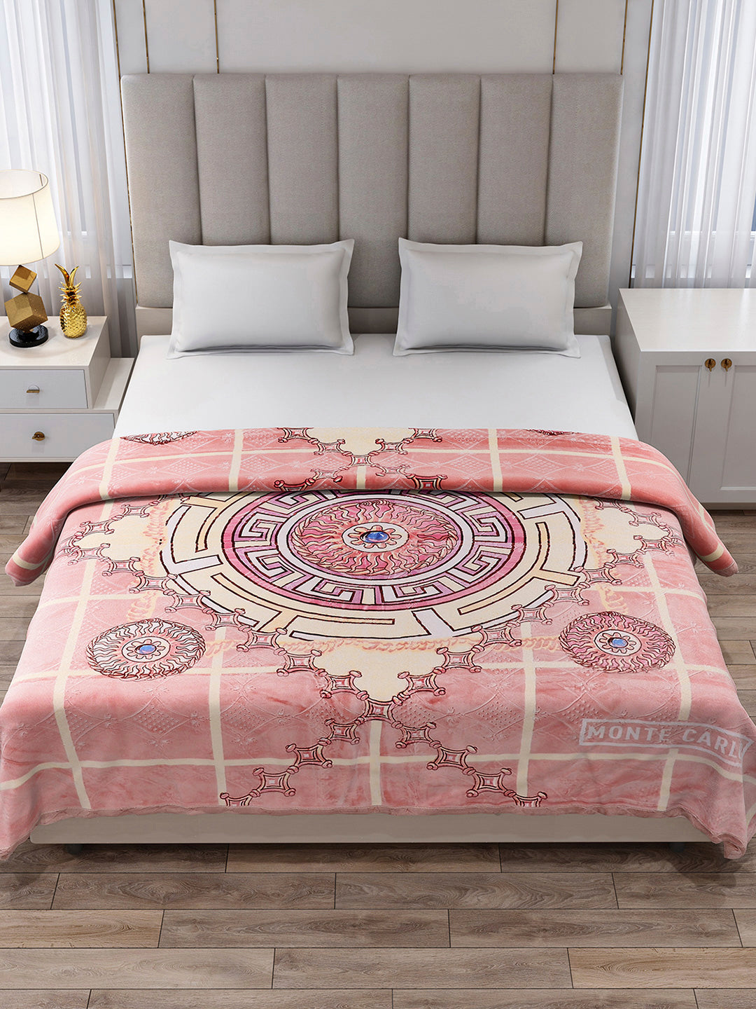 Printed Double Bed 1136 GSM Blanket for Heavy Winter - (Shahenshan BL)