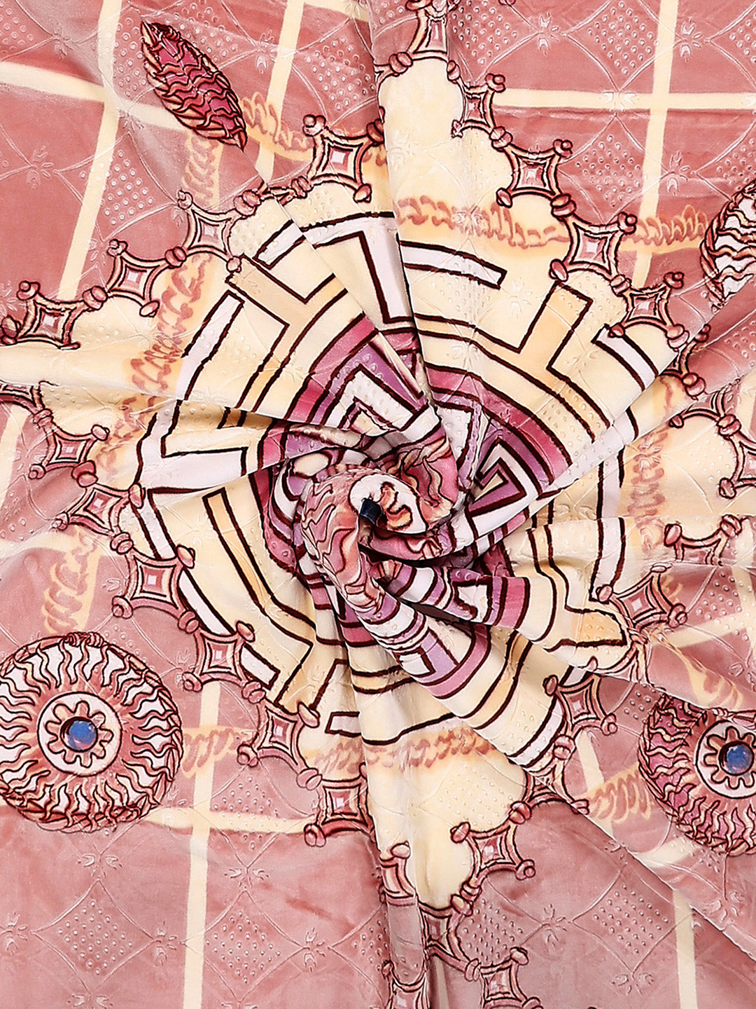 Printed Double Bed 1136 GSM Blanket for Heavy Winter - (Shahenshan BL)