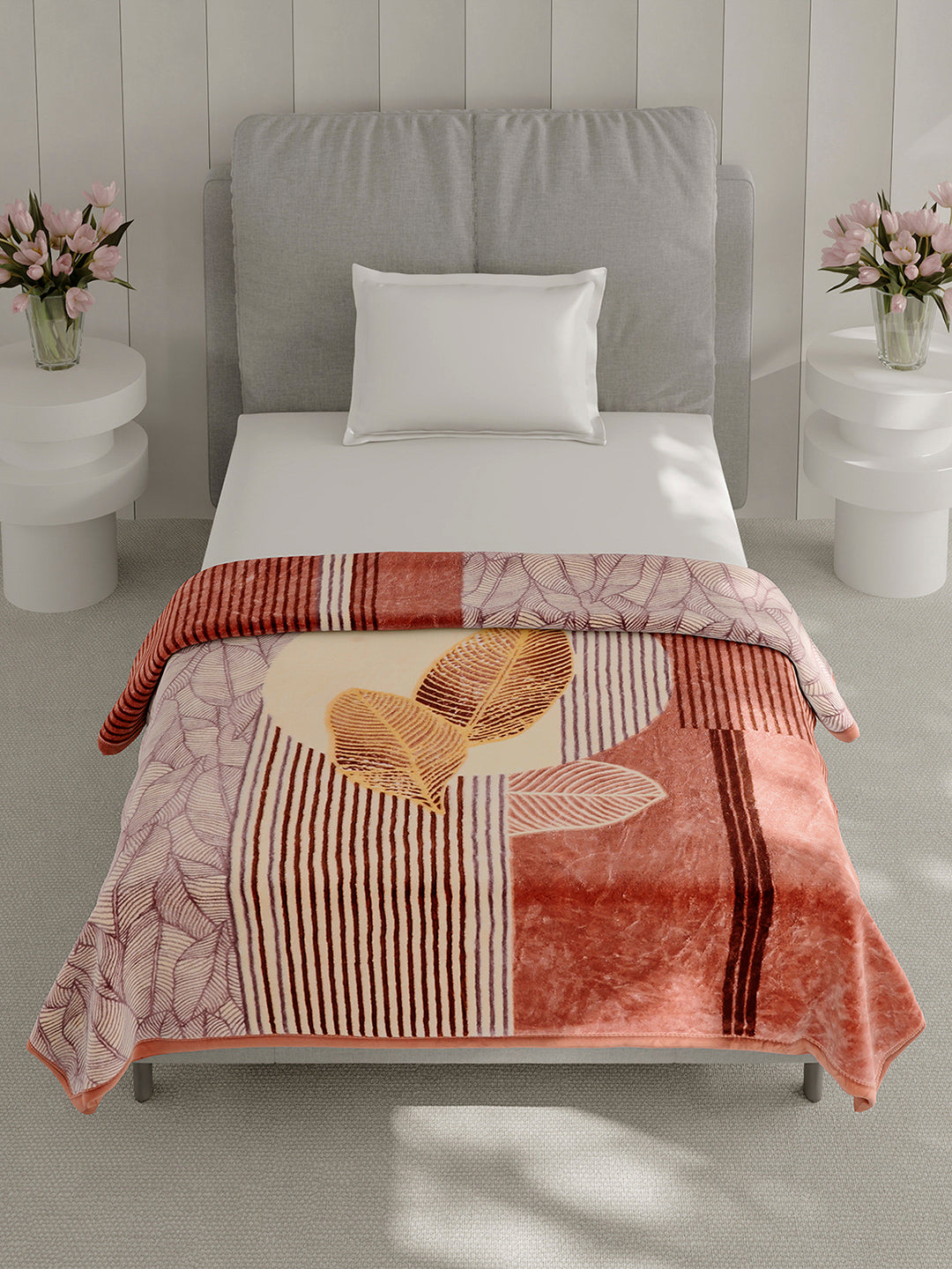 Printed Single Bed 1 Ply Blanket for Heavy Winter - (Soulmate)
