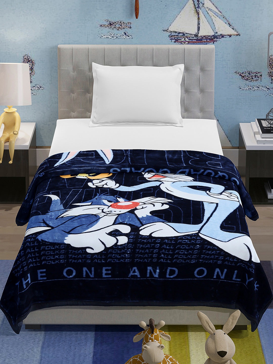 Printed Baby Blanket 1 Ply, 576 GSM, 1.9 kg (Super Hero)