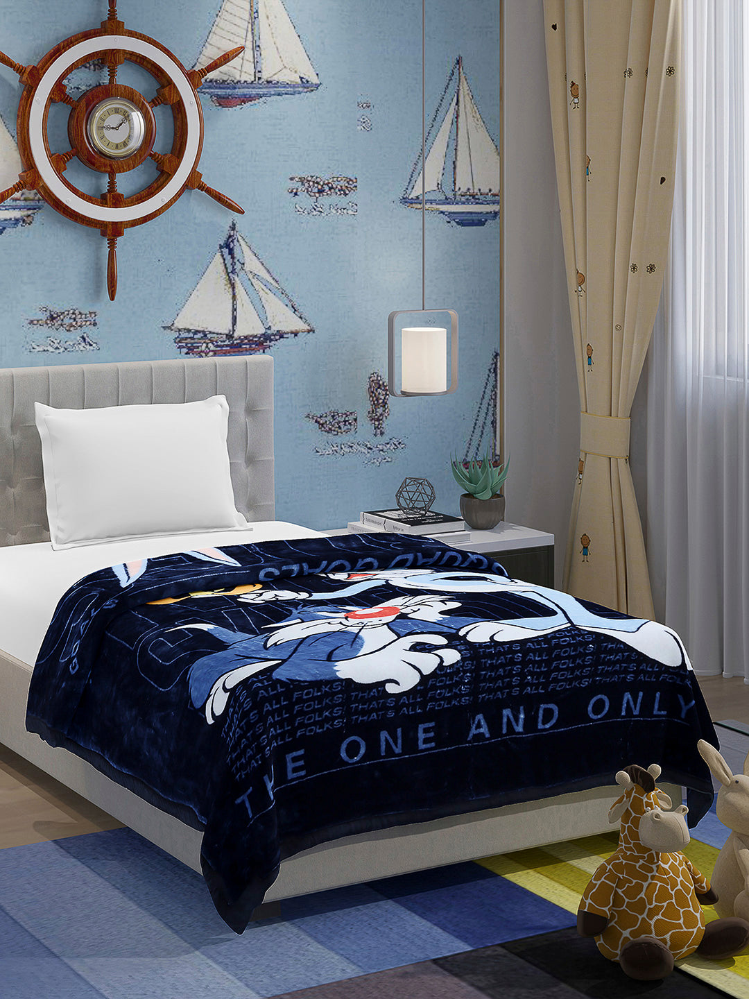 Printed Baby Blanket 1 Ply, 576 GSM, 1.9 kg (Super Hero)