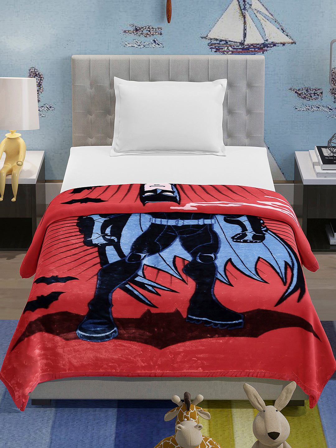 Printed Baby Blanket 1 Ply, 576 GSM, 1.9 kg (Super Hero)