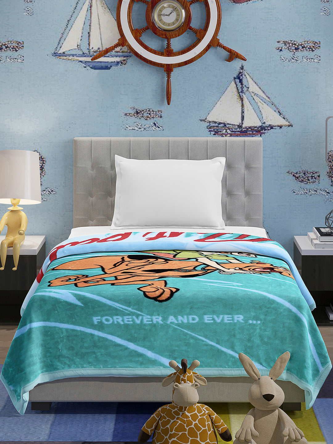 Printed Baby Blanket 1 Ply, 576 GSM, 1.9 kg (Super Hero)