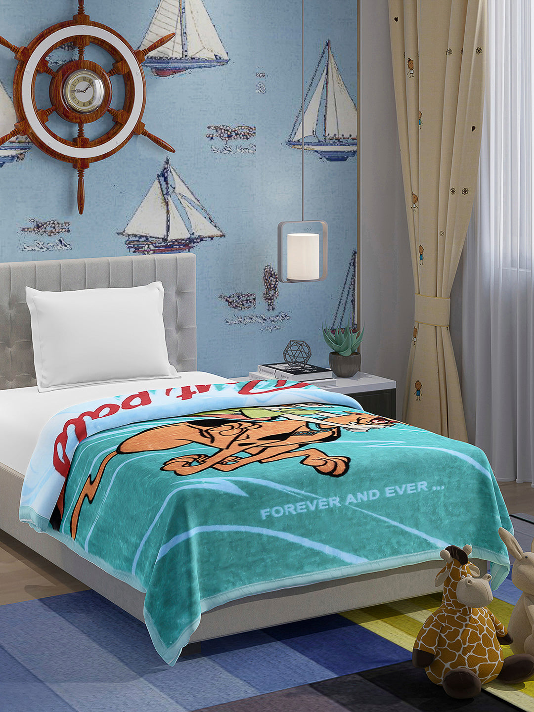 Printed Baby Blanket 1 Ply, 576 GSM, 1.9 kg (Super Hero)