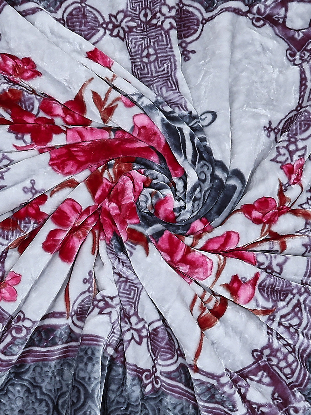Printed Double Bed Reversible Blanket 3 Ply, 1516 GSM, 8 kg (Superimo)