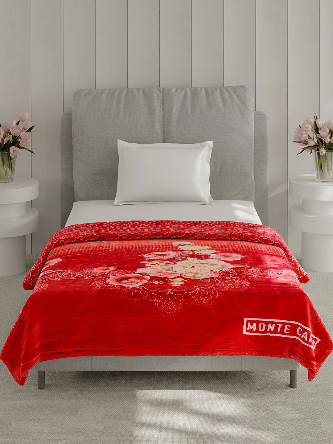 Printed Single Bed 3 Ply, 909 GSM Blanket for Heavy Winter - (Umang)